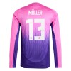 Camisola Alemanha Muller 13 Manga Comprida Homen Equipamento 2ª Euro 2024